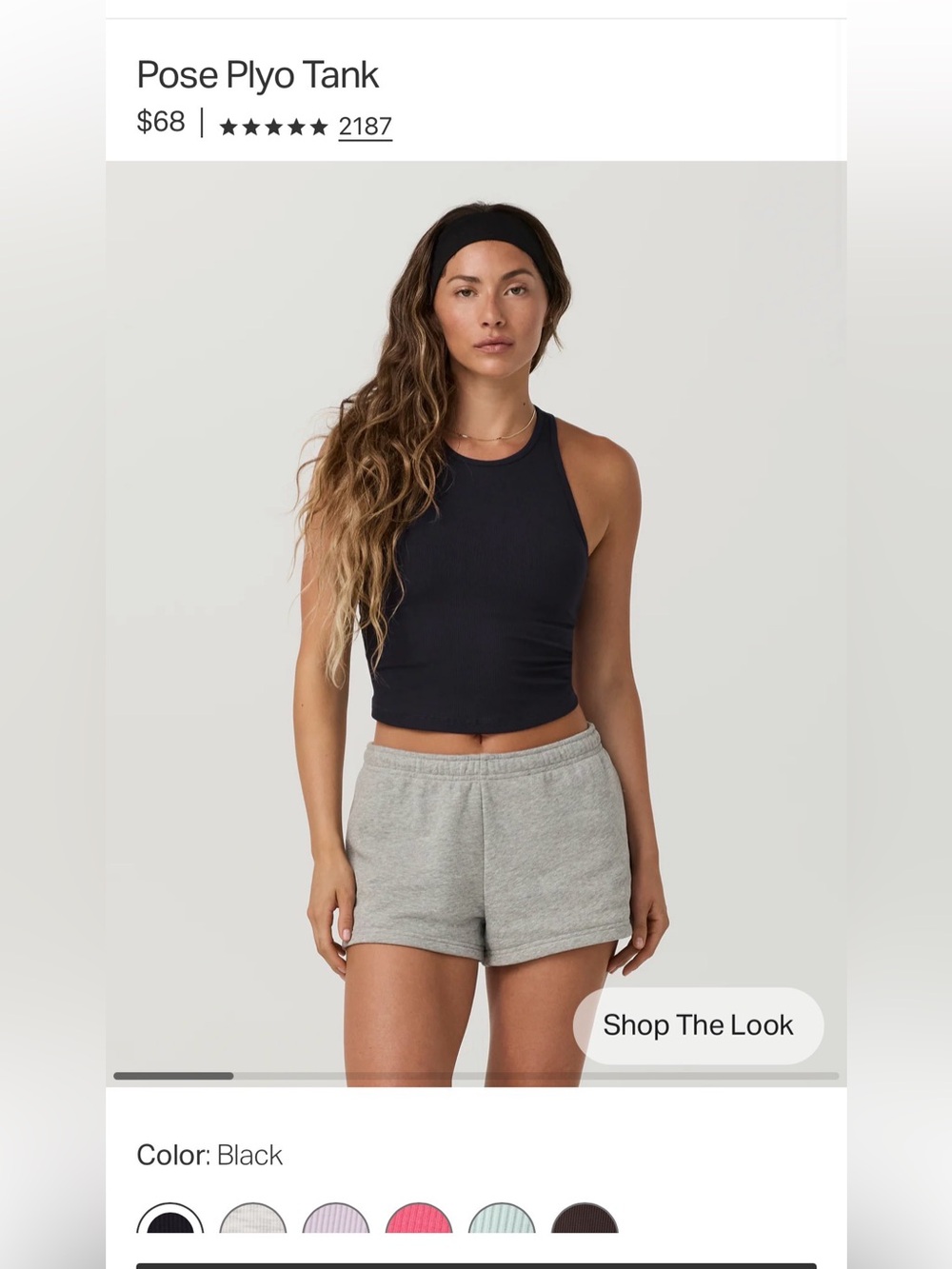 Vuori Pose Plyo Ribbed-Knit Tank - Picture 2 of 3